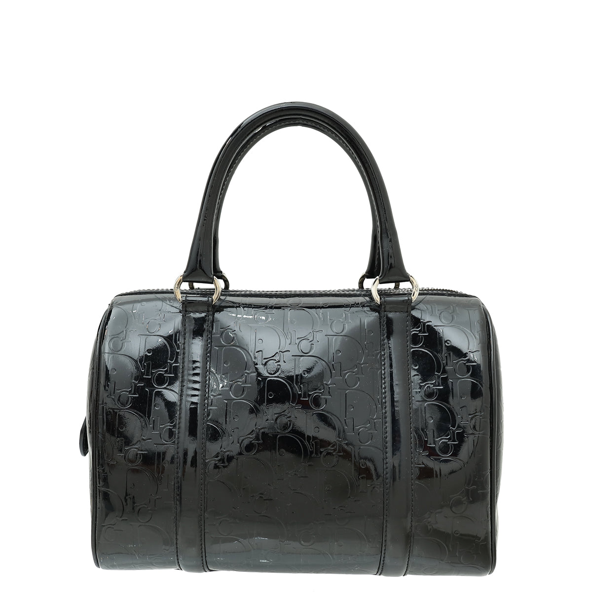 Christian Dior Black Monogram Boston Bag-Christian Dior-THE CLOSET