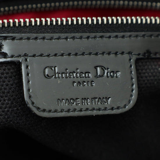 Christian Dior Black Monogram Boston Bag