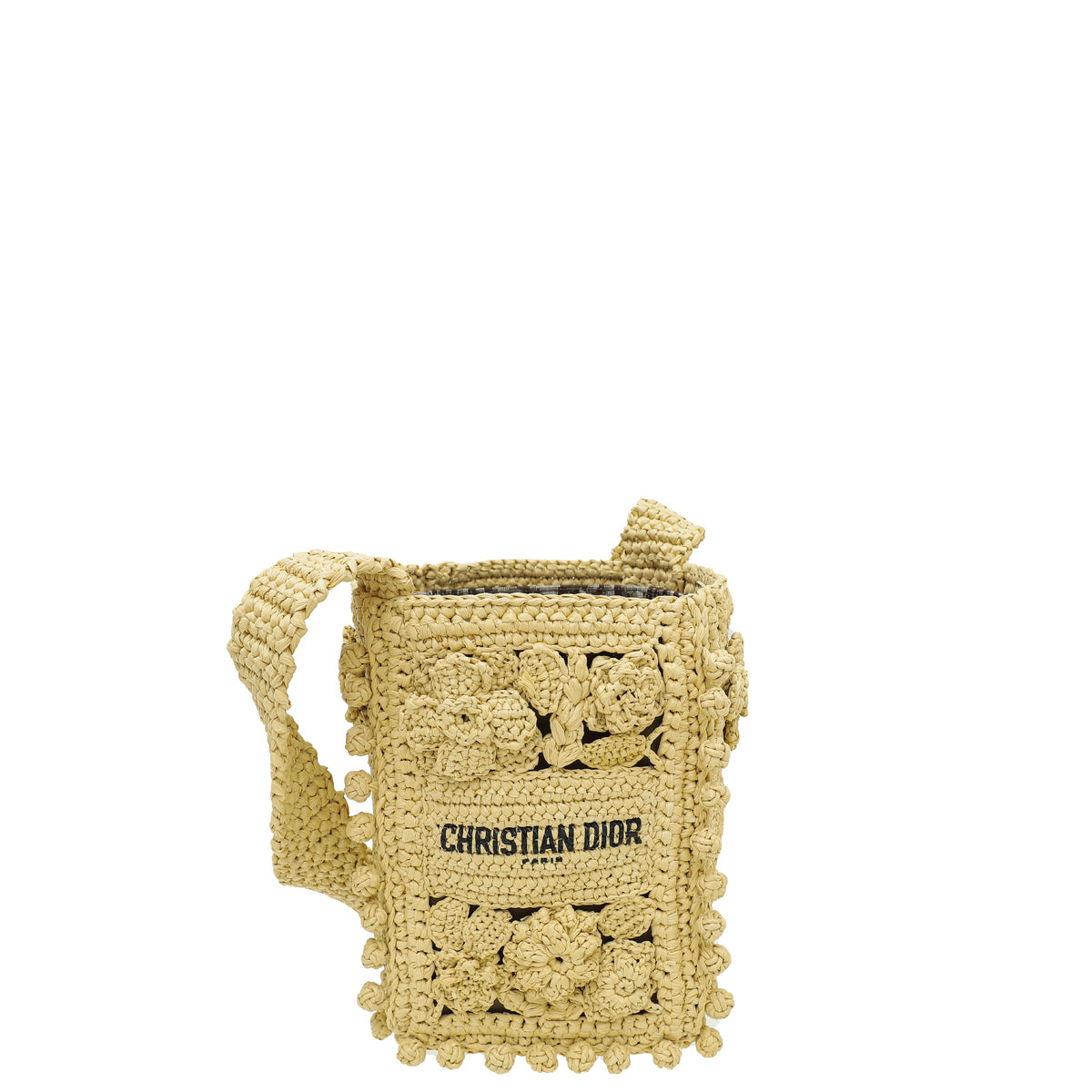Christian Dior Natural Raffia D-Bubble Bucket Small Bag-Christian Dior-THE CLOSET