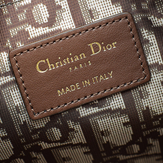 Christian Dior Natural Raffia D-Bubble Bucket Small Bag