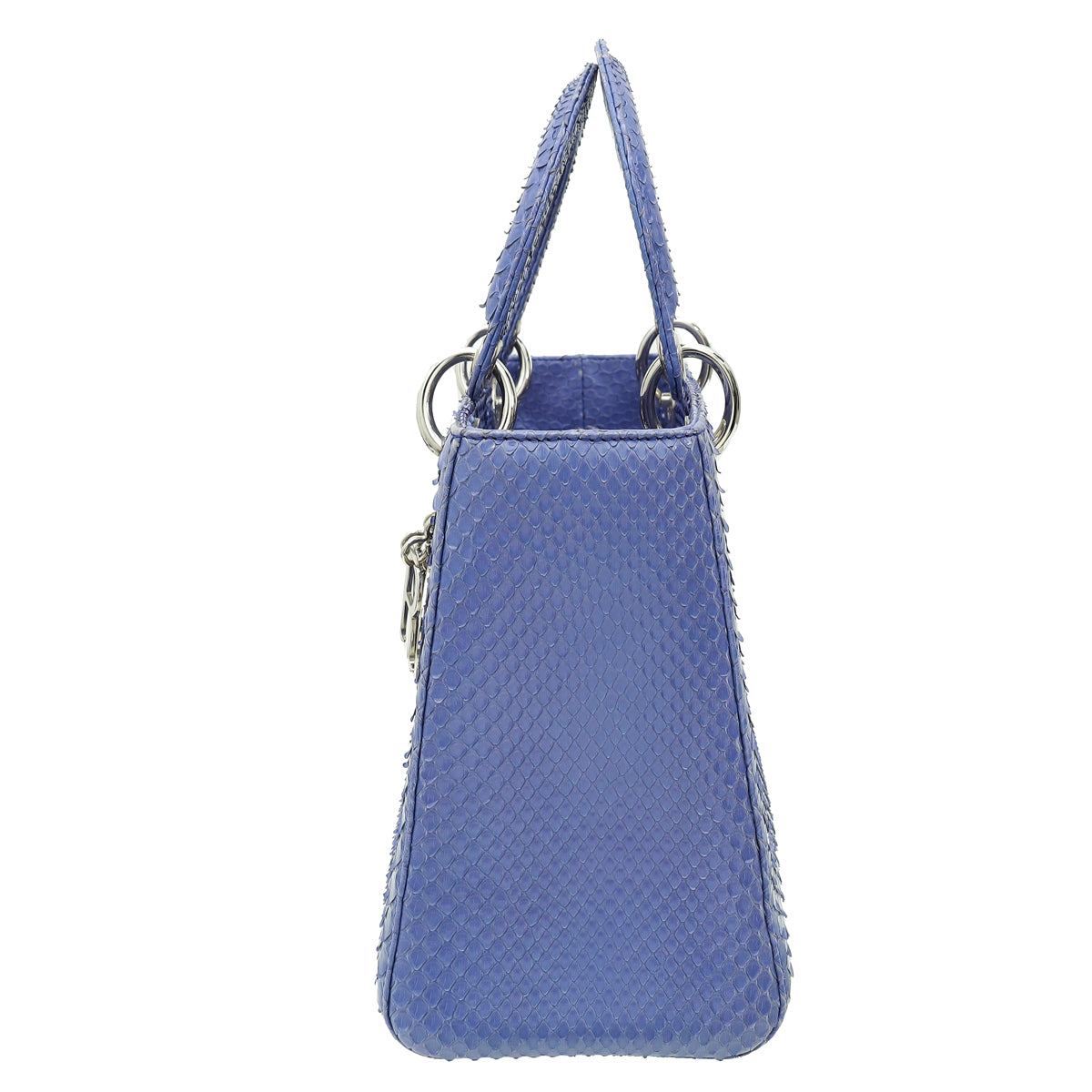 Christian Dior Purple Python Lady Dior Medium Bag