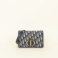 Christian Dior Blue 2-in-1 30 Montaigne Pouch