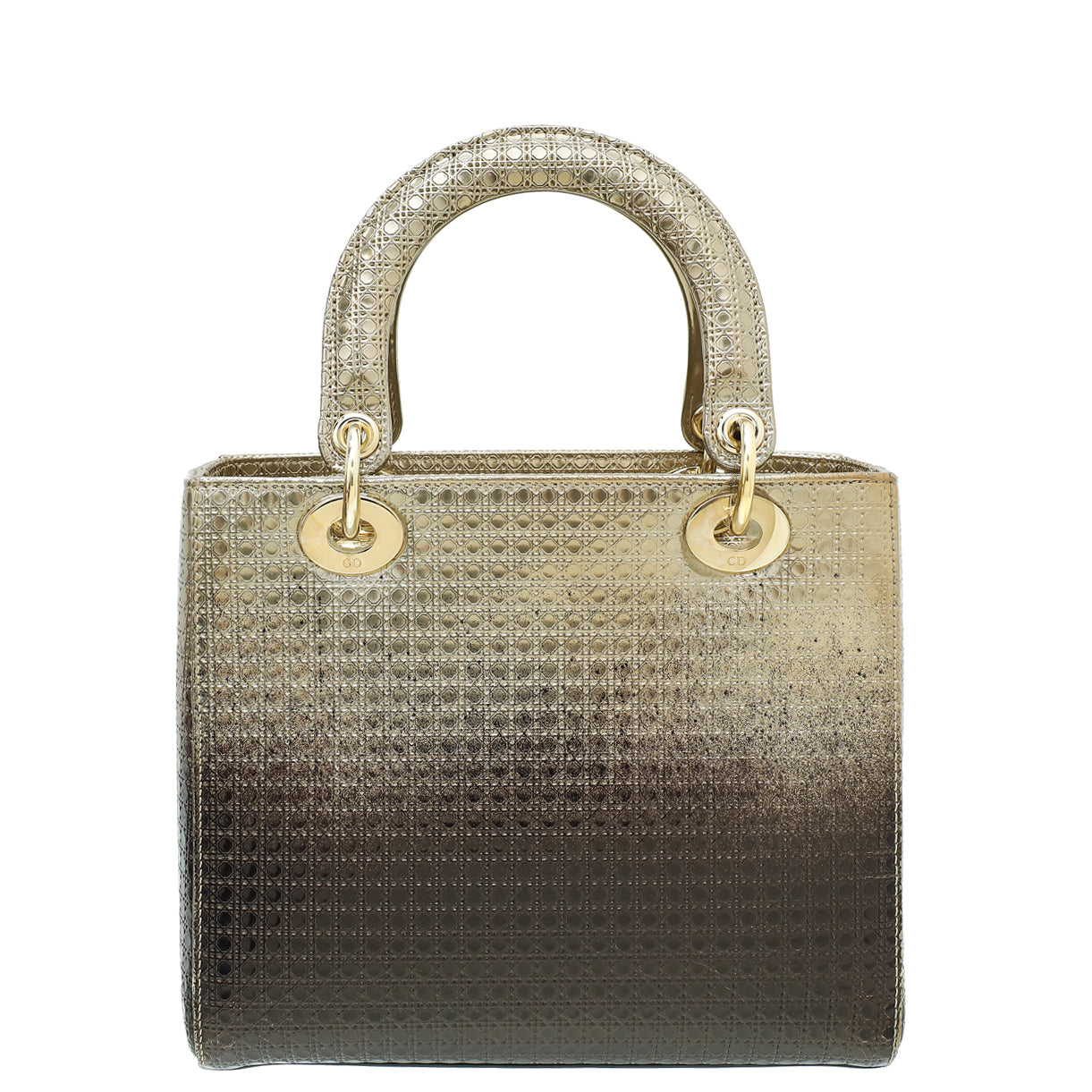 Christian Dior Ombre Champaign Lady Dior Micro Cannage Medium Bag-Christian Dior-THE CLOSET