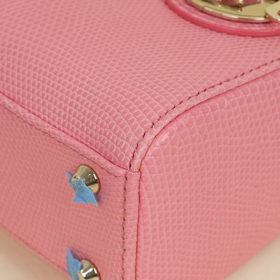 Christian Dior Pink Lady Dior Lizard Mini Chain Bag