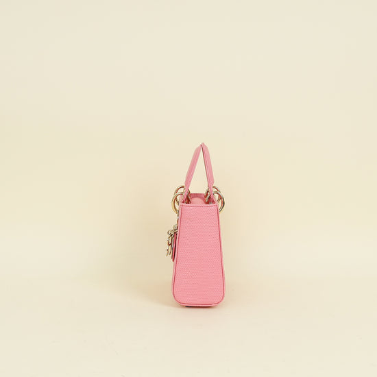 Christian Dior Pink Lady Dior Lizard Mini Chain Bag