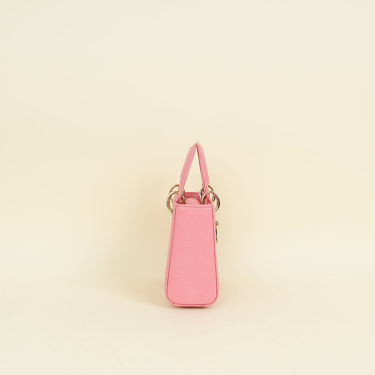 Christian Dior Pink Lady Dior Lizard Mini Chain Bag