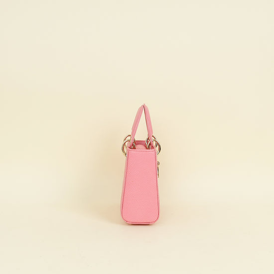 Christian Dior Pink Lady Dior Lizard Mini Chain Bag