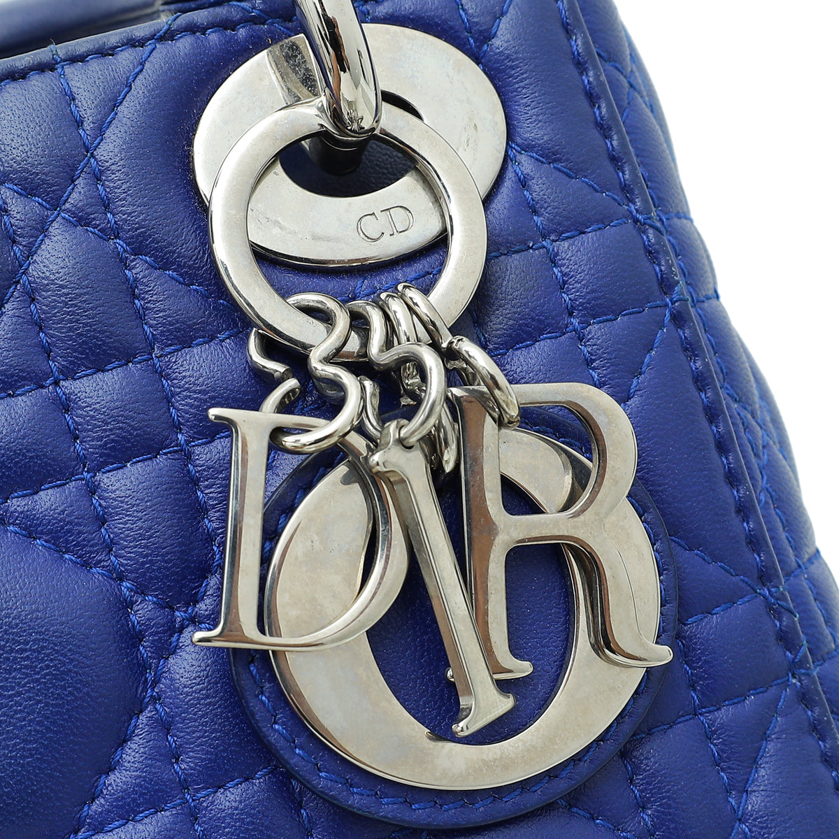 Christian Dior Blue Mini Chain Lady Dior Bag
