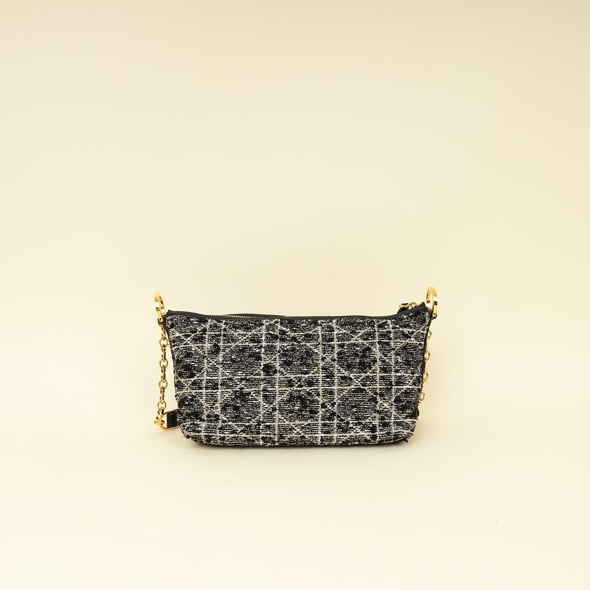 Christian Dior Black Diorstar Hobo Bag with Chain-Christian Dior-THE CLOSET