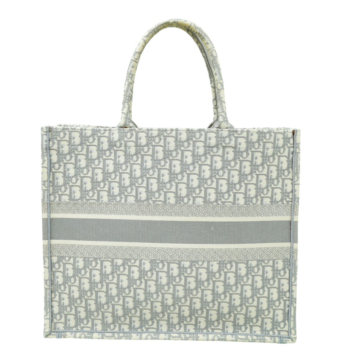 Christian Dior Grey Oblique Book Tote Large Bag-Christian Dior-THE CLOSET