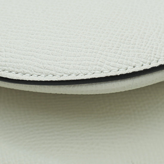 Christian Dior White Saddle Bag Medium