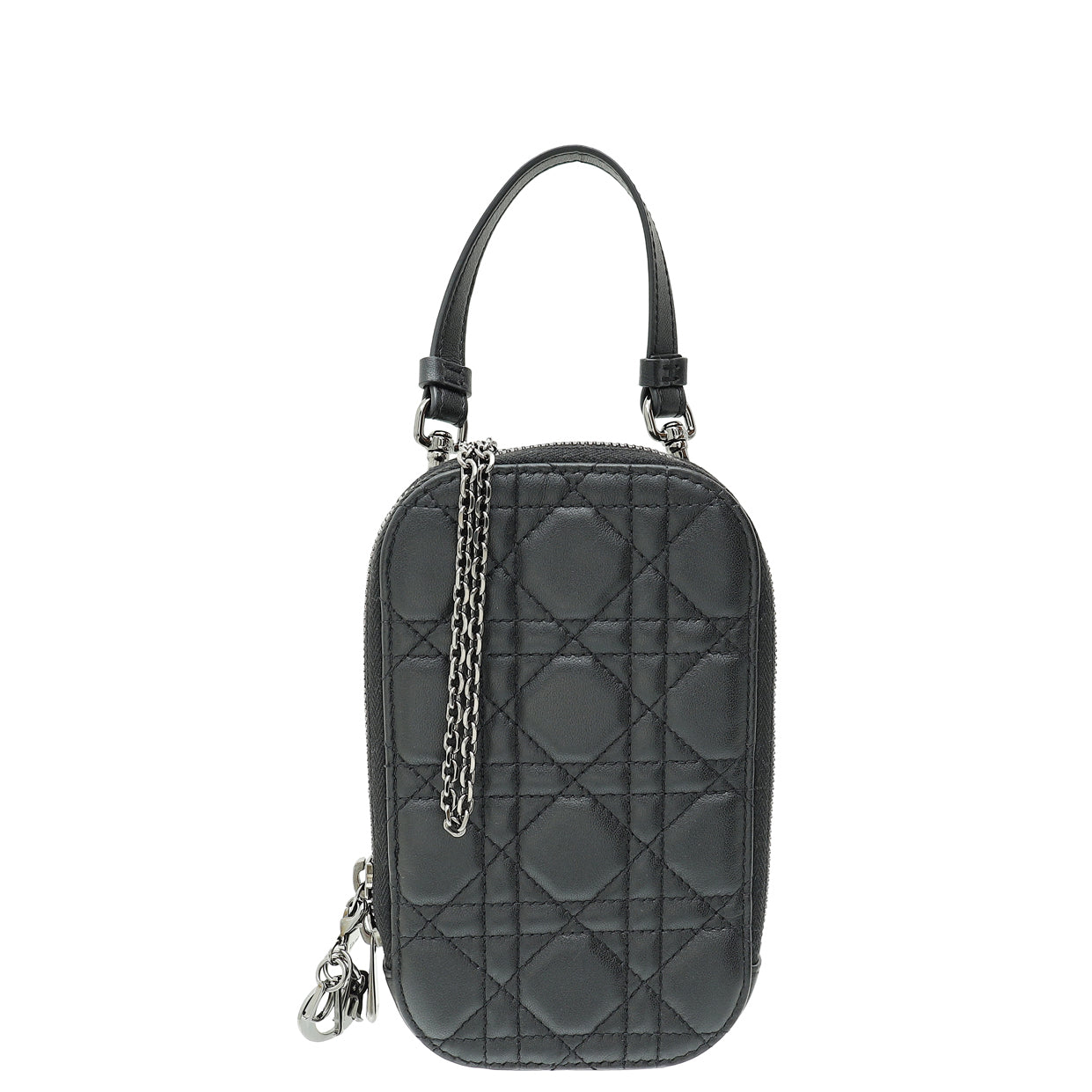 Christian Dior Black Lady Dior Call'in Dior Phone Holder-Christian Dior-THE CLOSET