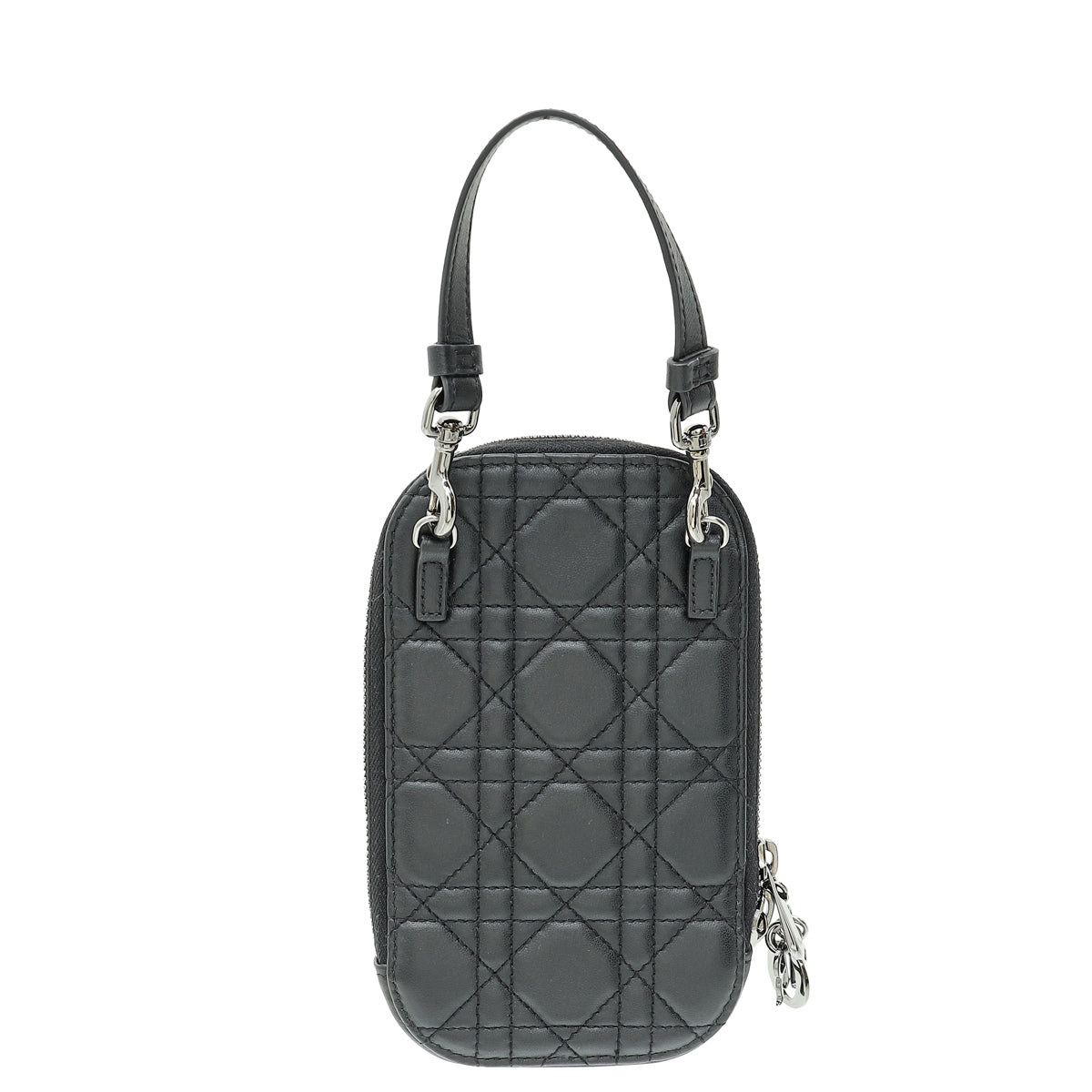 Christian Dior Black Lady Dior Call'in Dior Phone Holder-Christian Dior-THE CLOSET