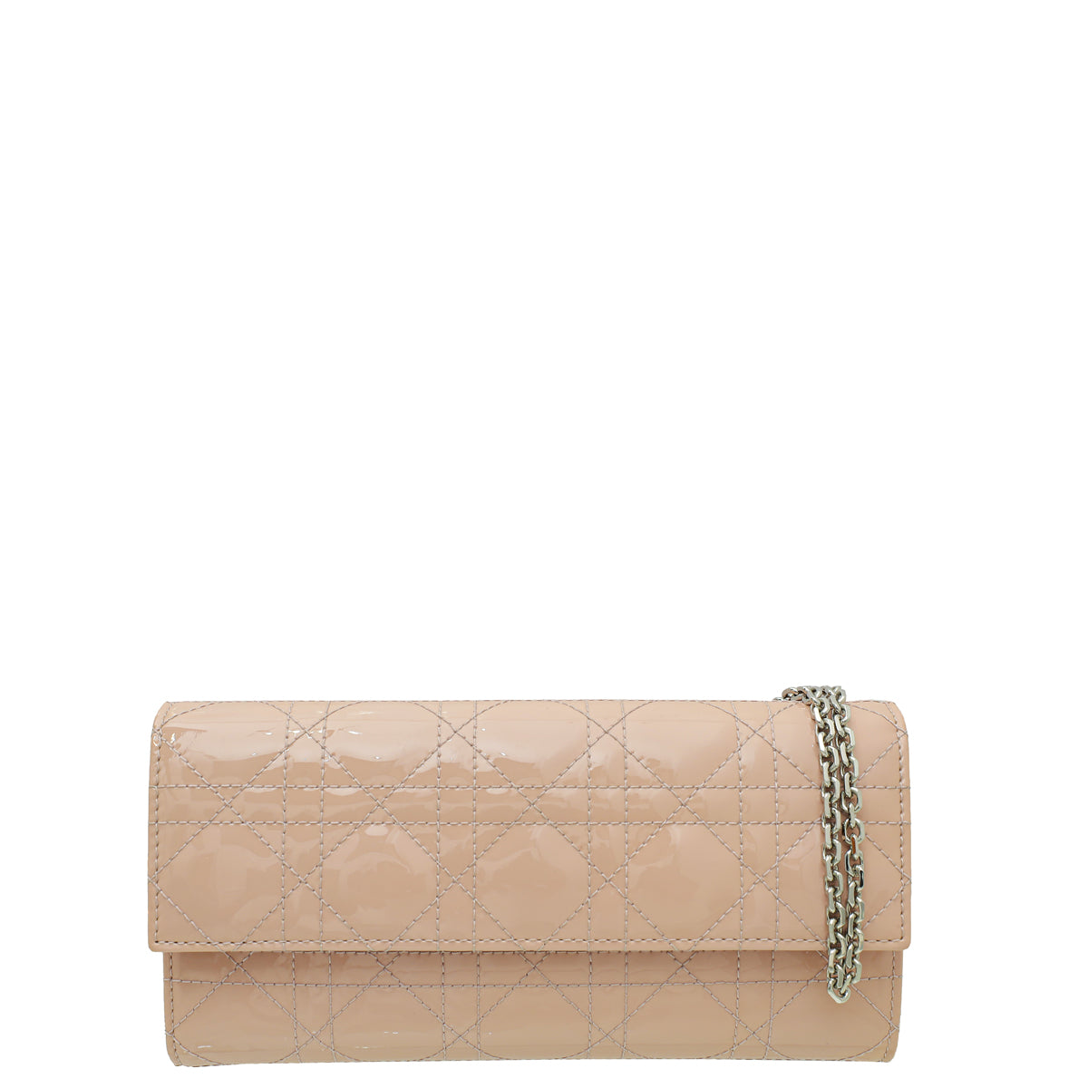 Christian Dior Nude Pink Lady Dior Rendezvous Wallet On Chain-Christian Dior-THE CLOSET