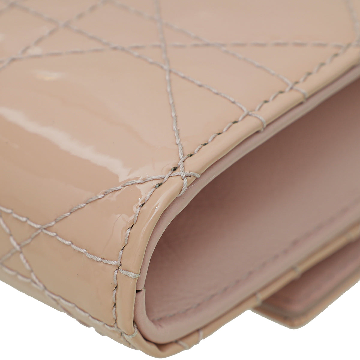 Christian Dior Nude Pink Lady Dior Rendezvous Wallet On Chain – THE CLOSET