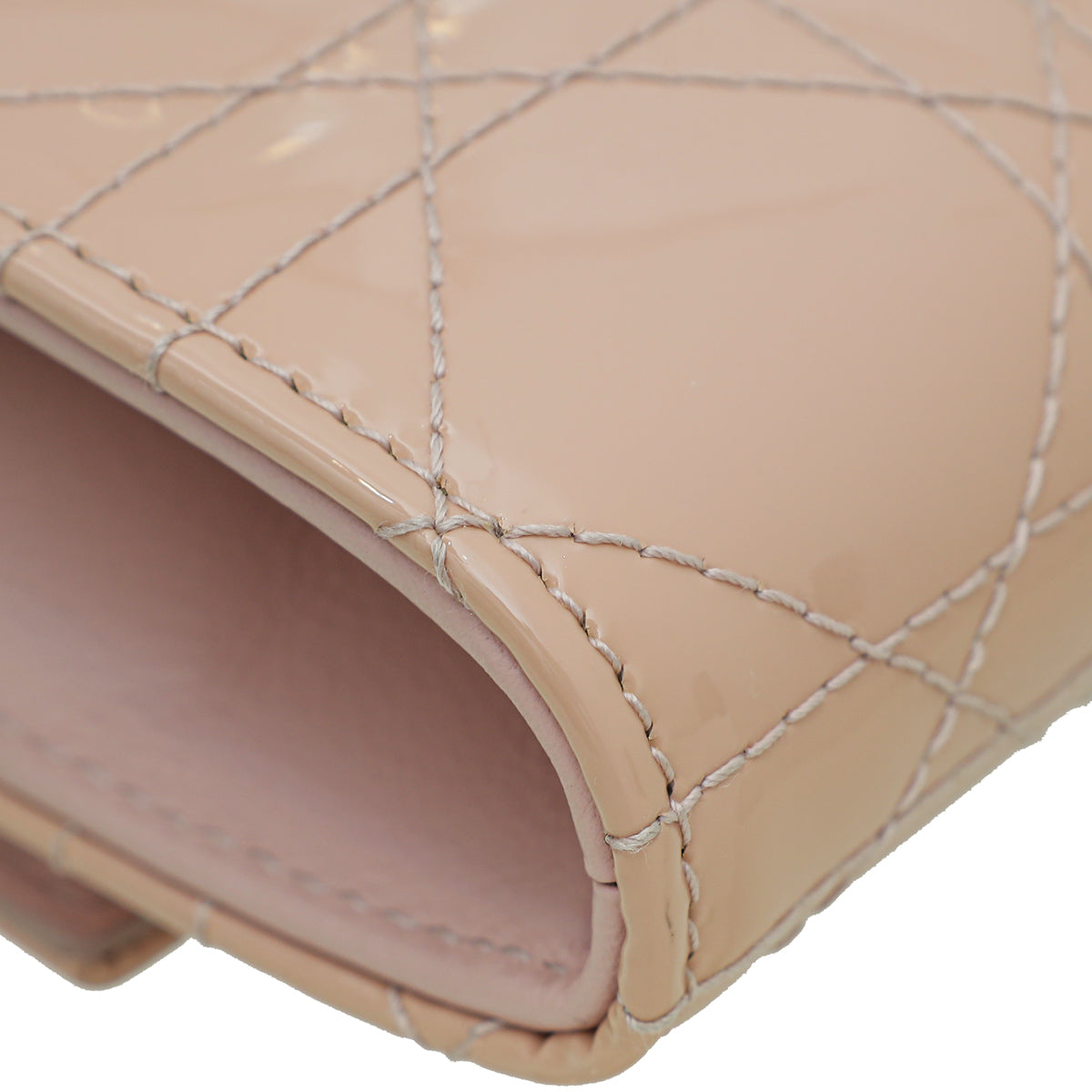 Christian Dior Nude Pink Lady Dior Rendezvous Wallet On Chain – THE CLOSET