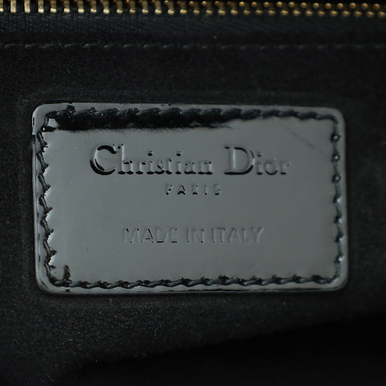 Christian Dior Black Lady Dior Medium Bag