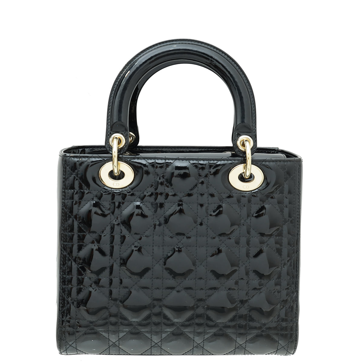 Christian Dior Black Lady Dior Medium Bag-Christian Dior-THE CLOSET