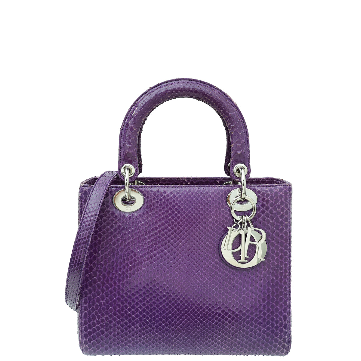 Christian Dior Violet Python Lady Dior Medium Bag-Christian Dior-THE CLOSET