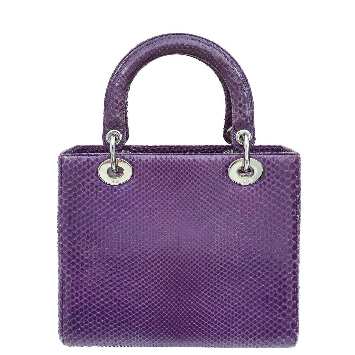 Christian Dior Violet Python Lady Dior Medium Bag-Christian Dior-THE CLOSET