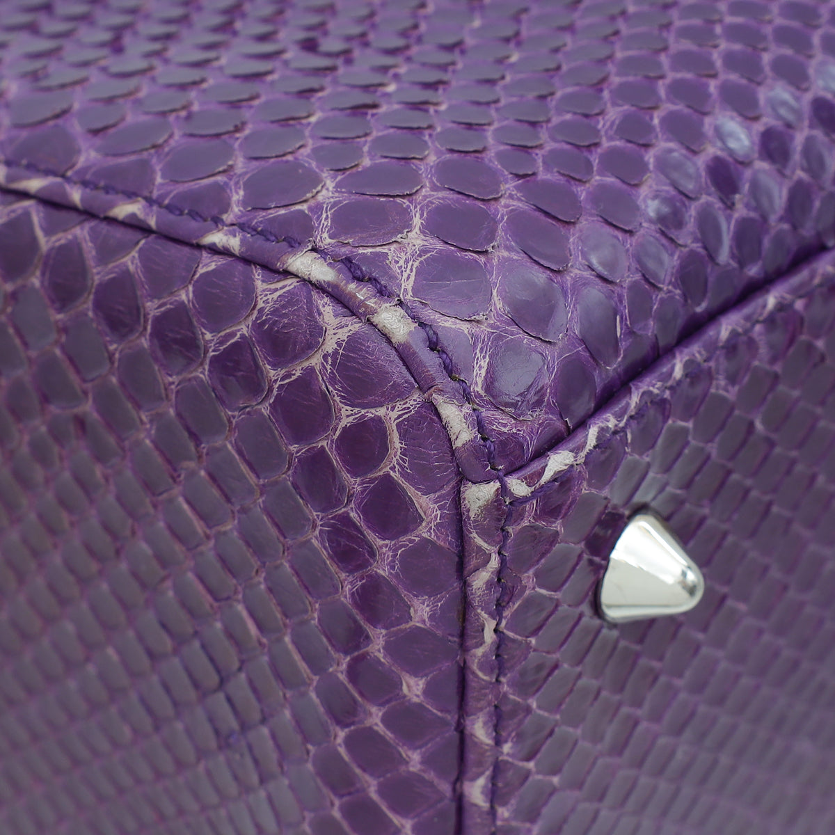 Christian Dior Violet Python Lady Dior Medium Bag