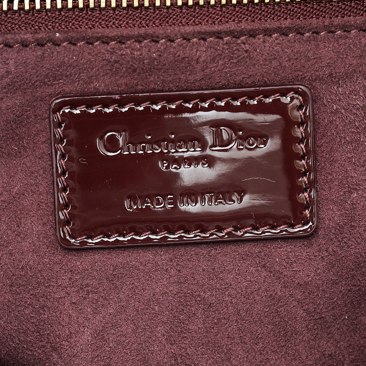 Christian Dior Burgundy Lady Dior Medium Bag