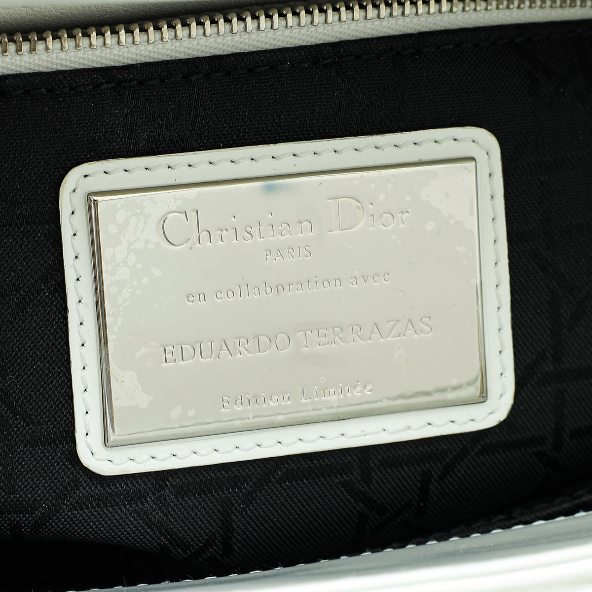 Christian Dior Bicolor Lady Dior Eduardo Terrazas Medium Bag