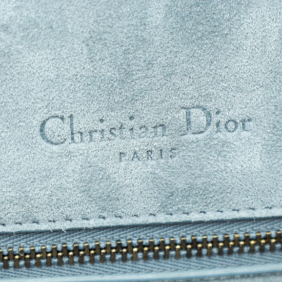 Christian Dior Grey Python Diorama Studs Small Bag