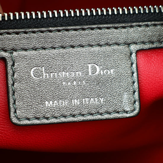 Christian Dior  Multicolor Tweed Wool Lady Dior Medium Bag