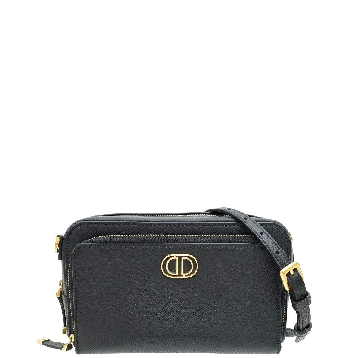 Christian Dior Black Caro Double Pouch Camera Bag