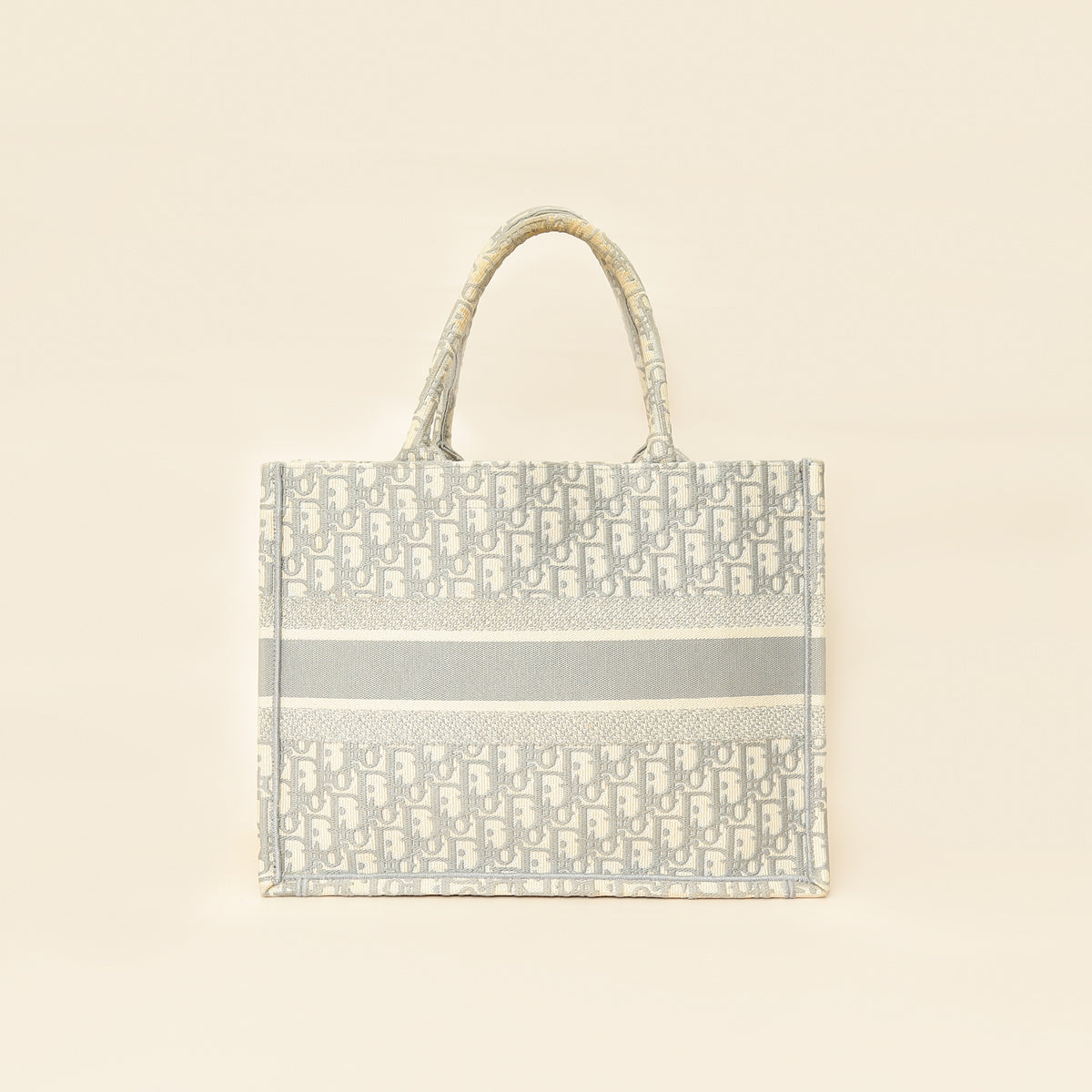 Christian Dior Grey Oblique Book Tote Medium Bag-Christian Dior-THE CLOSET