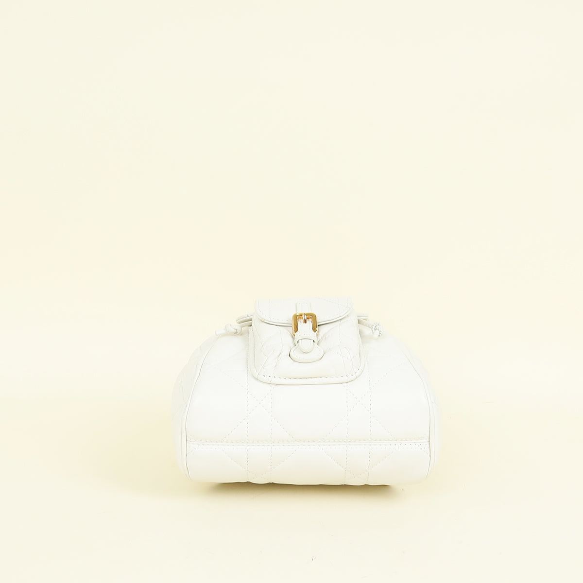 DIOR Small DIOR Caro Backpack Latte Macrocannage Lambskin