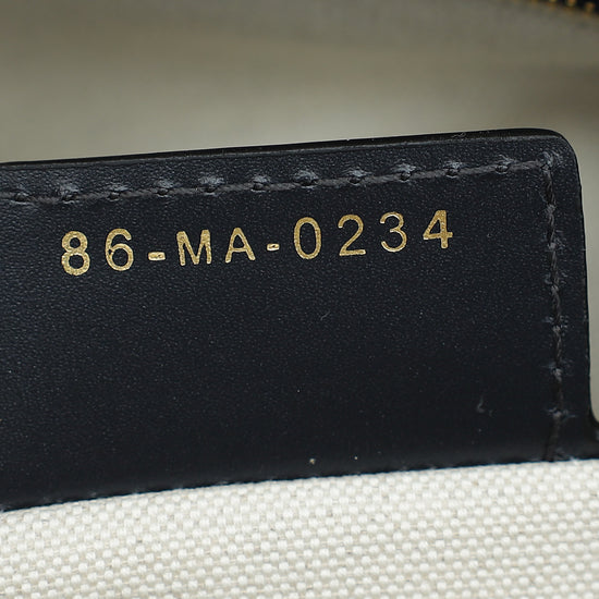 Load image into Gallery viewer, Christian Dior Navy Blue Oblique D-Vibe Medium Bowling Bag
