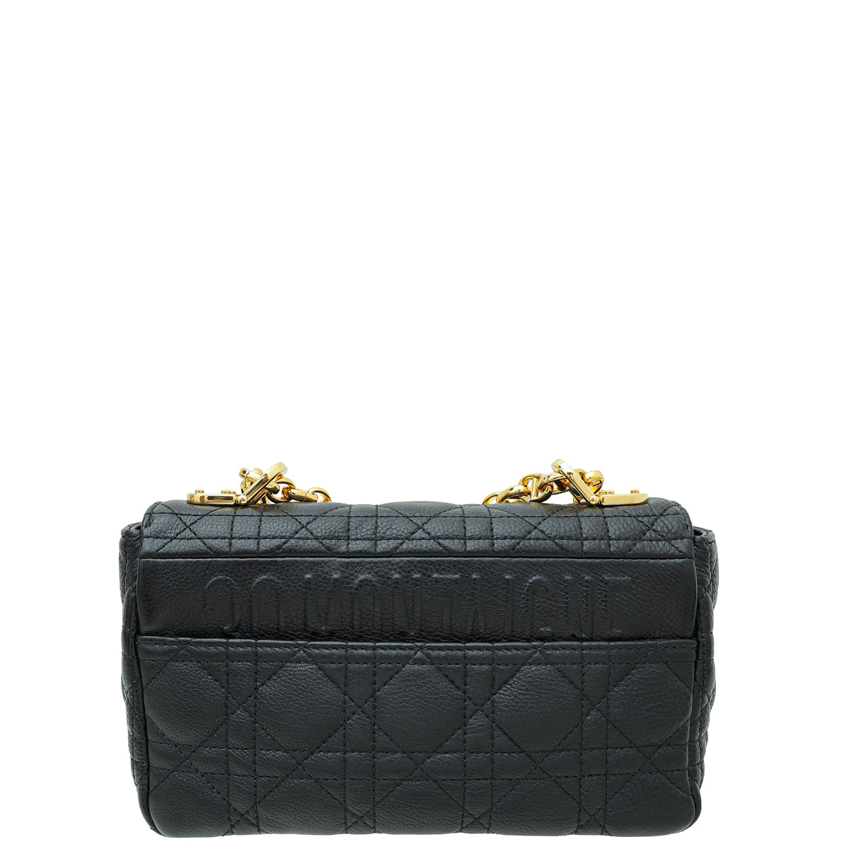 Christian Dior Black Caro Cannage Small Shoulder Bag-Christian Dior-THE CLOSET