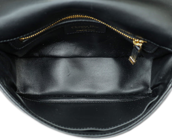 Christian Dior Black Caro Cannage Small Shoulder Bag