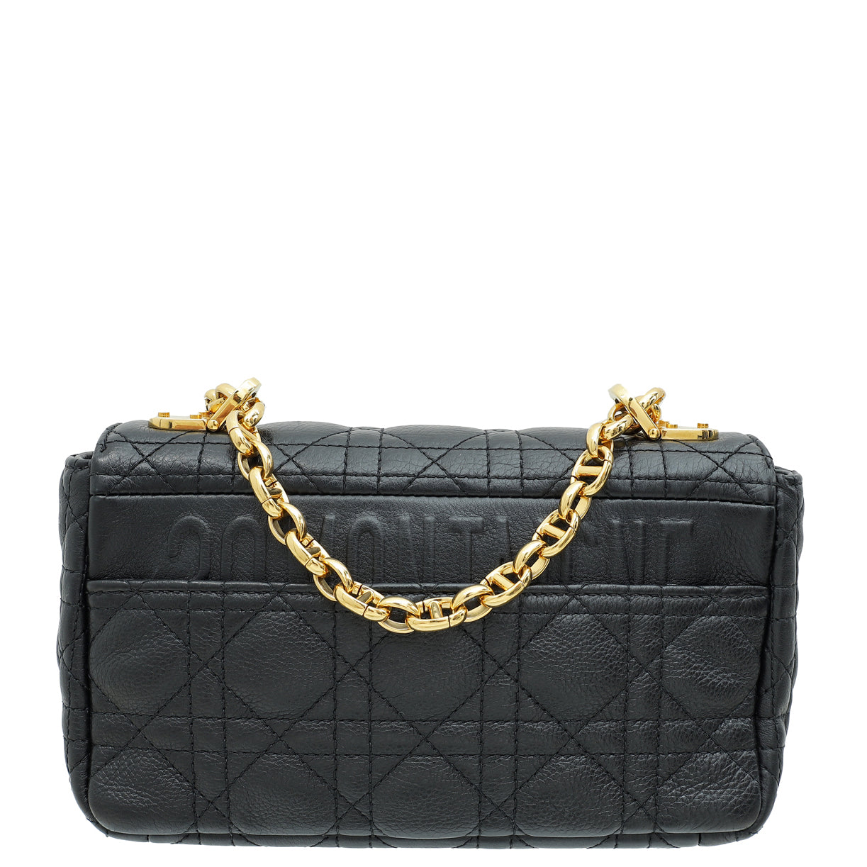 Christian Dior Black Caro Cannage Small Flap Bag-Christian Dior-THE CLOSET