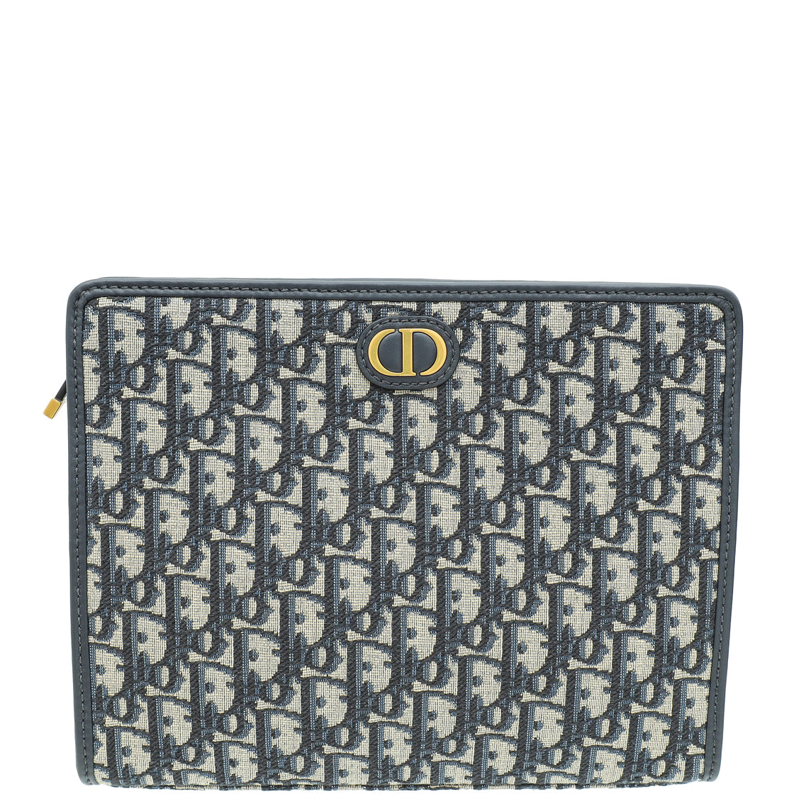 Christian Dior Navy Blue Oblique 30 Montaigne Dea Pouch-Christian Dior-THE CLOSET