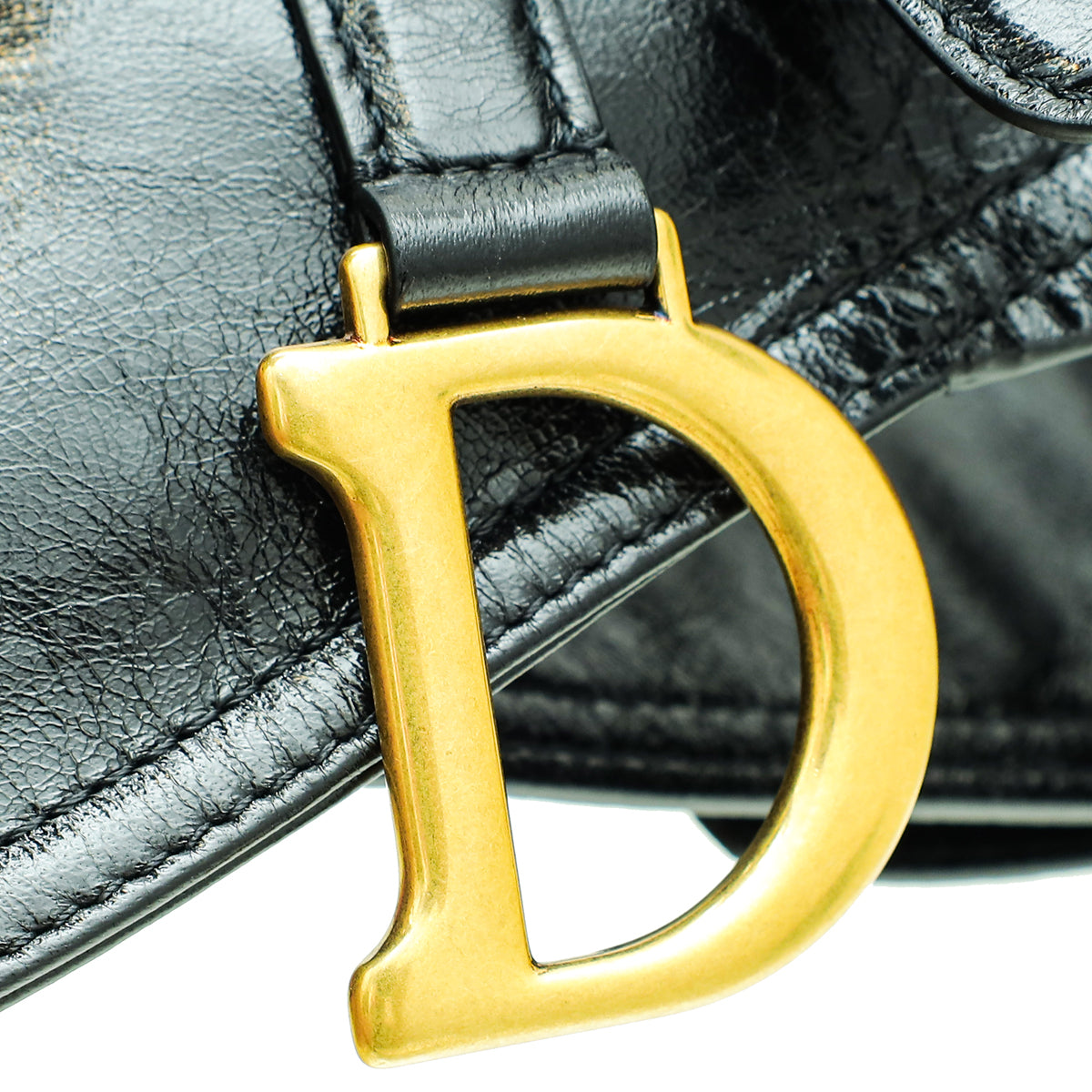 Christian Dior Black Saddle Belt Bag