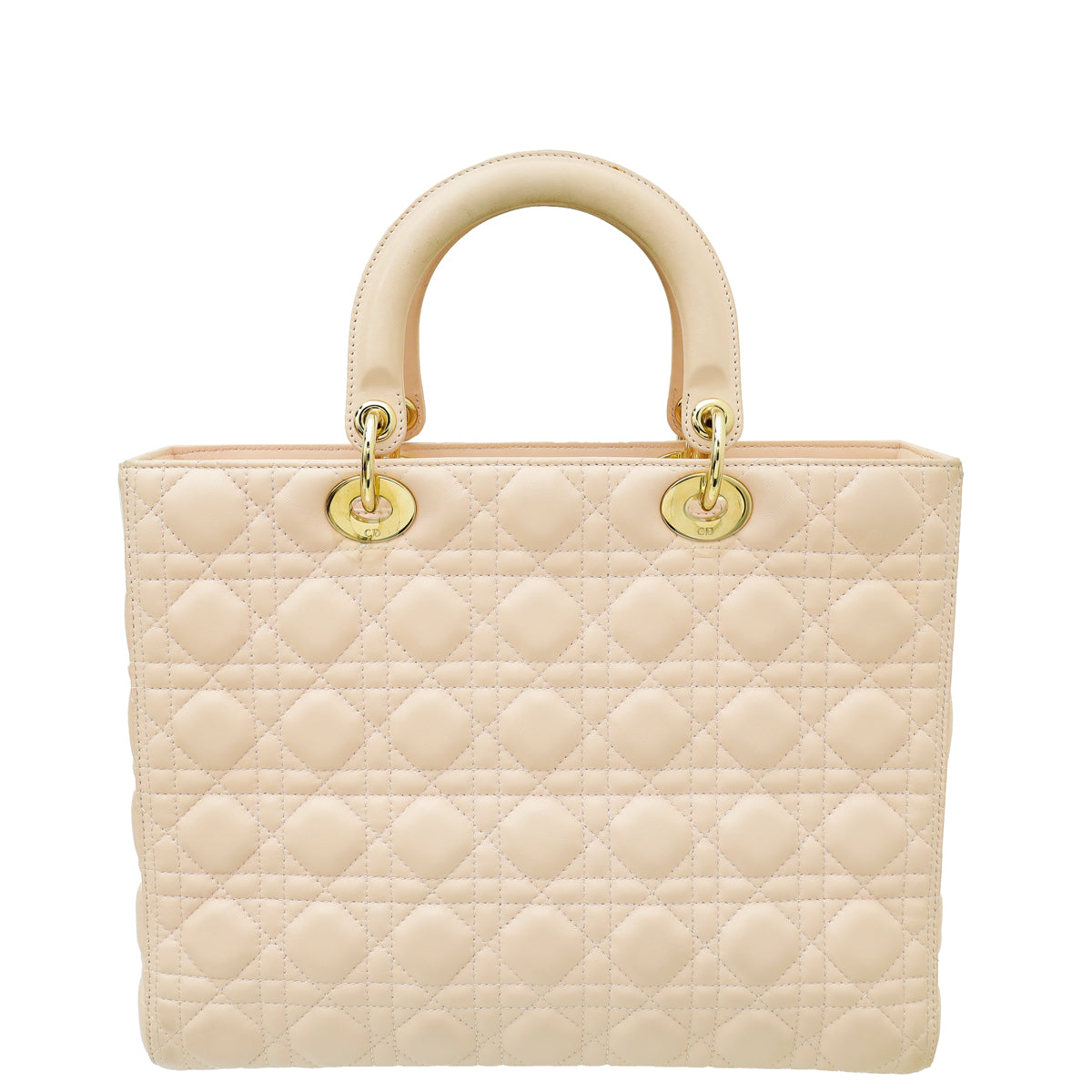 Christian Dior Light Pink Lady Dior Large Bag-Christian Dior-THE CLOSET