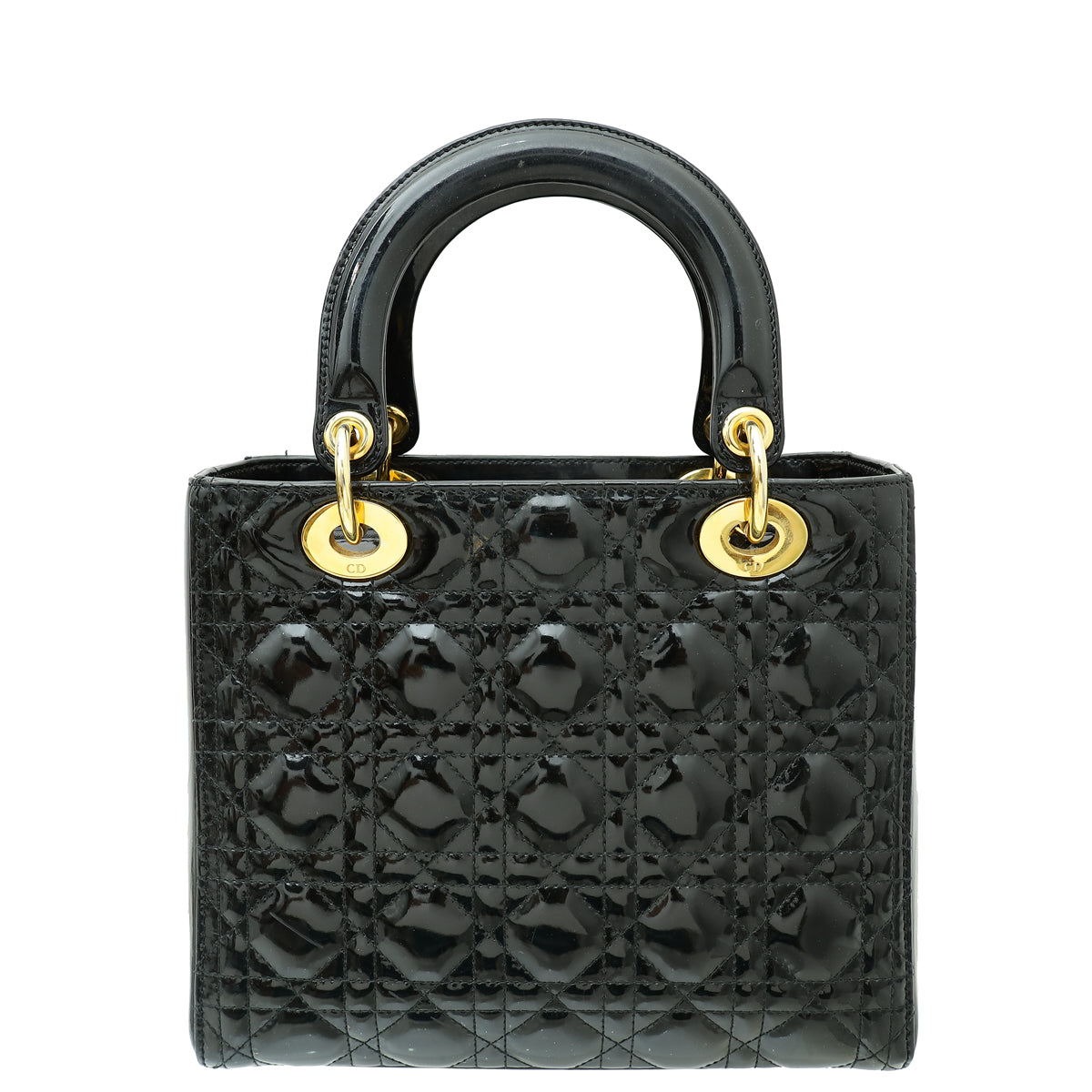 Christian Dior Black Lady Dior Medium Bag-Christian Dior-THE CLOSET