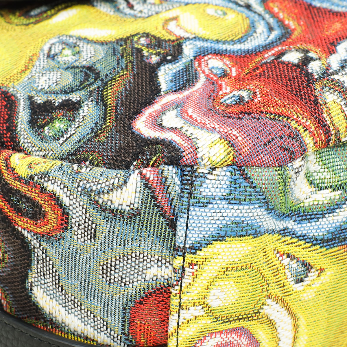 Christian Dior Multicolor X Kenny Scharf Jacquard Printed Soft Saddle Bag