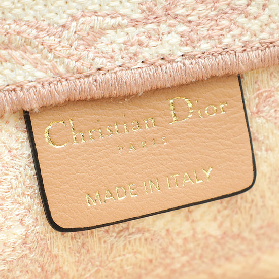 Christian Dior Pink Book Tote Toile De Jouy (SAINT TROPEZ) Medium Bag