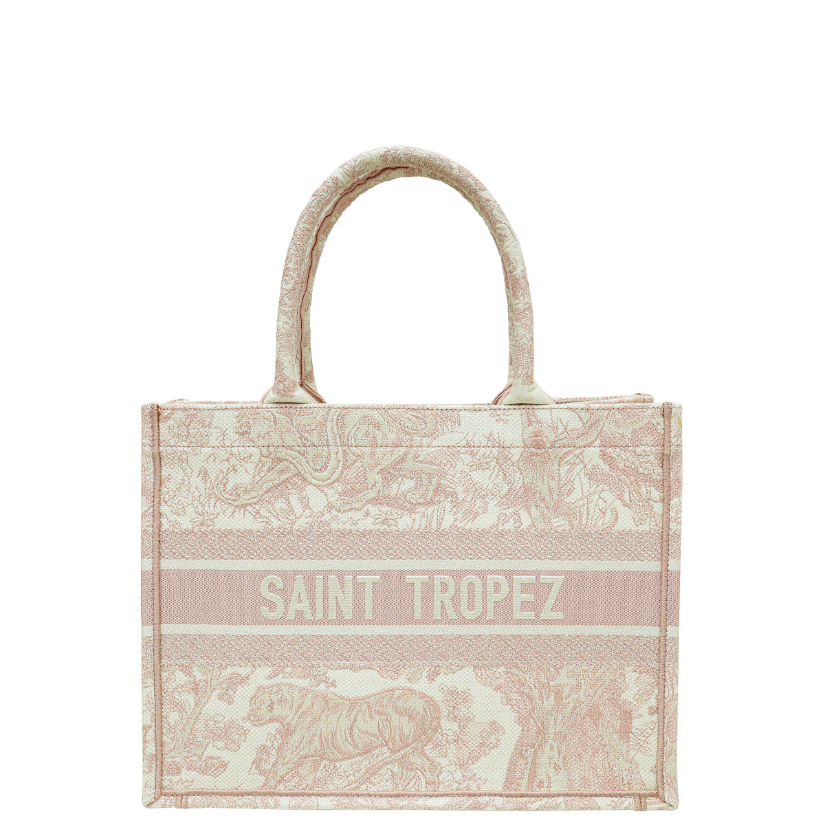 Christian Dior Pink Book Tote Toile De Jouy (SAINT TROPEZ) Medium Bag-Christian Dior-THE CLOSET