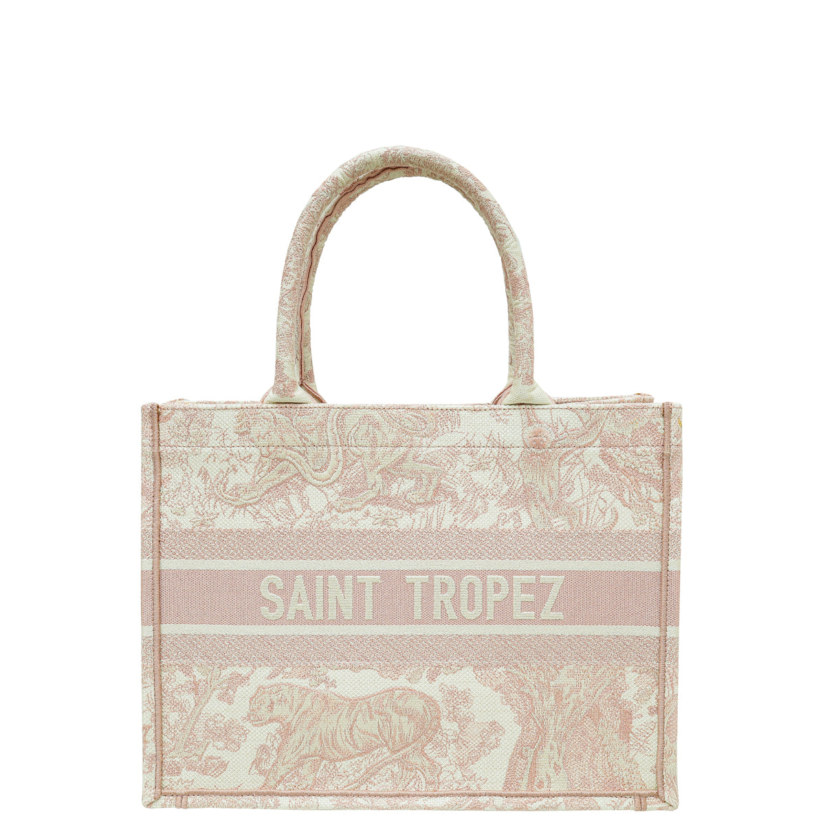 Christian Dior Pink Book Tote Toile De Jouy (SAINT TROPEZ) Medium Bag
