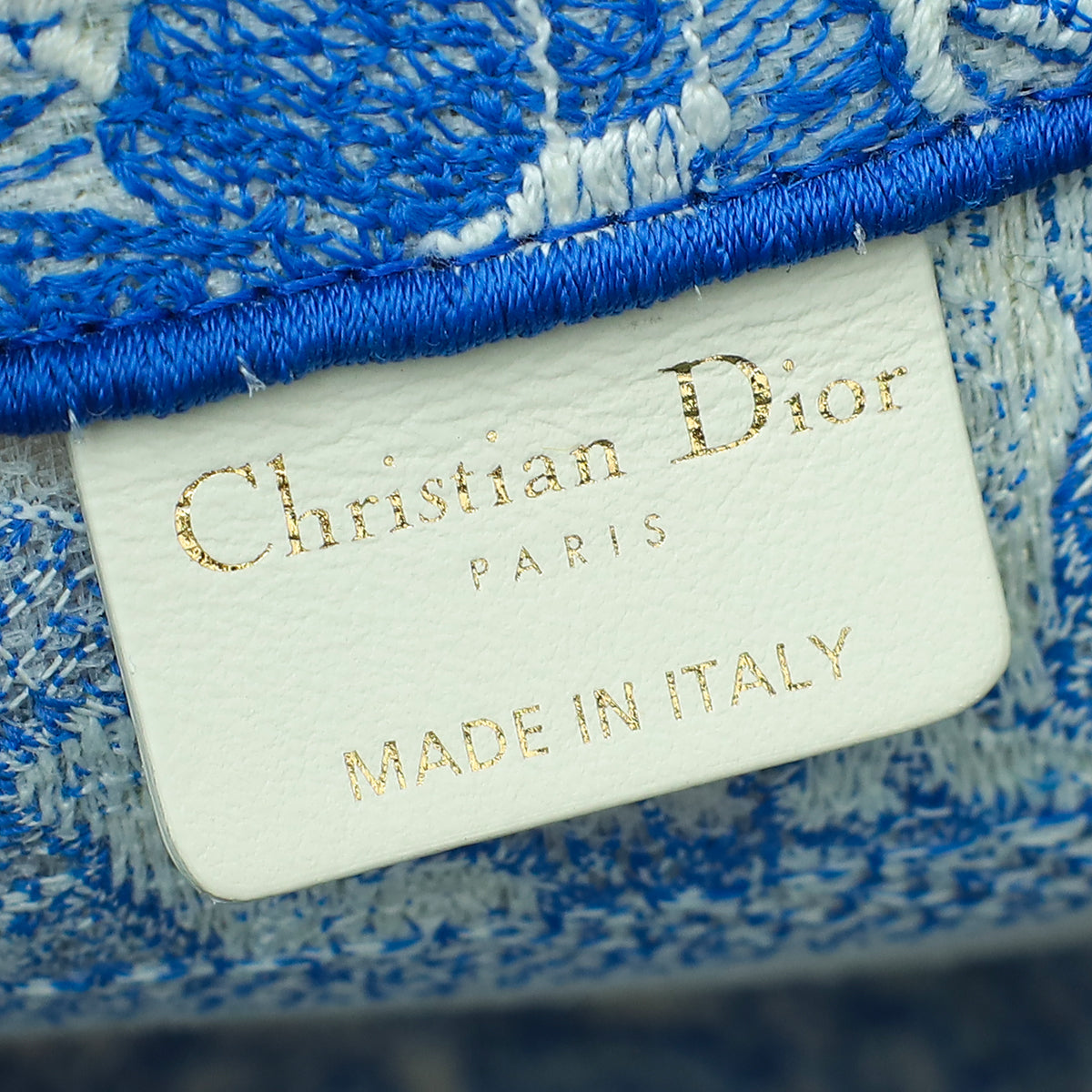 Christian Dior Toile De Jouy  Embroidered Mesh Book Tote Small Bag W/Twilly