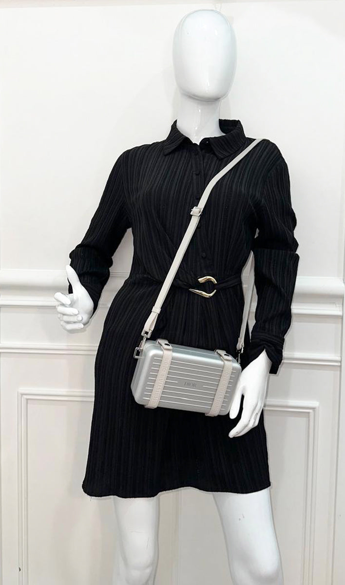 Christian Dior Gray x Rimowa Personal Clutch Crossbody Bag – THE