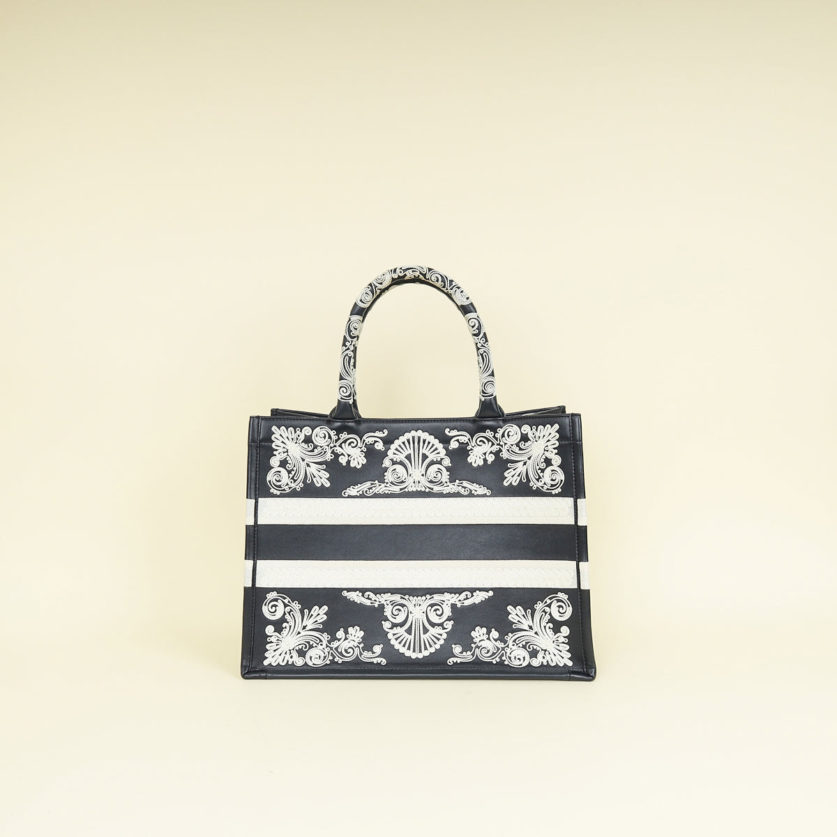 Christian Dior Bandana Embroidery Medium Book Tote Bag