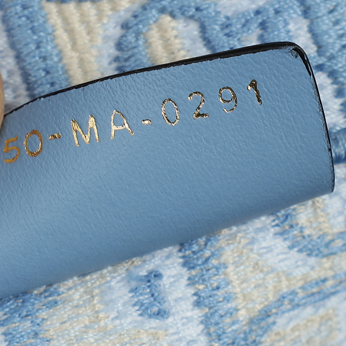 Christian Dior Light Blue Oblique Book Medium Tote Bag