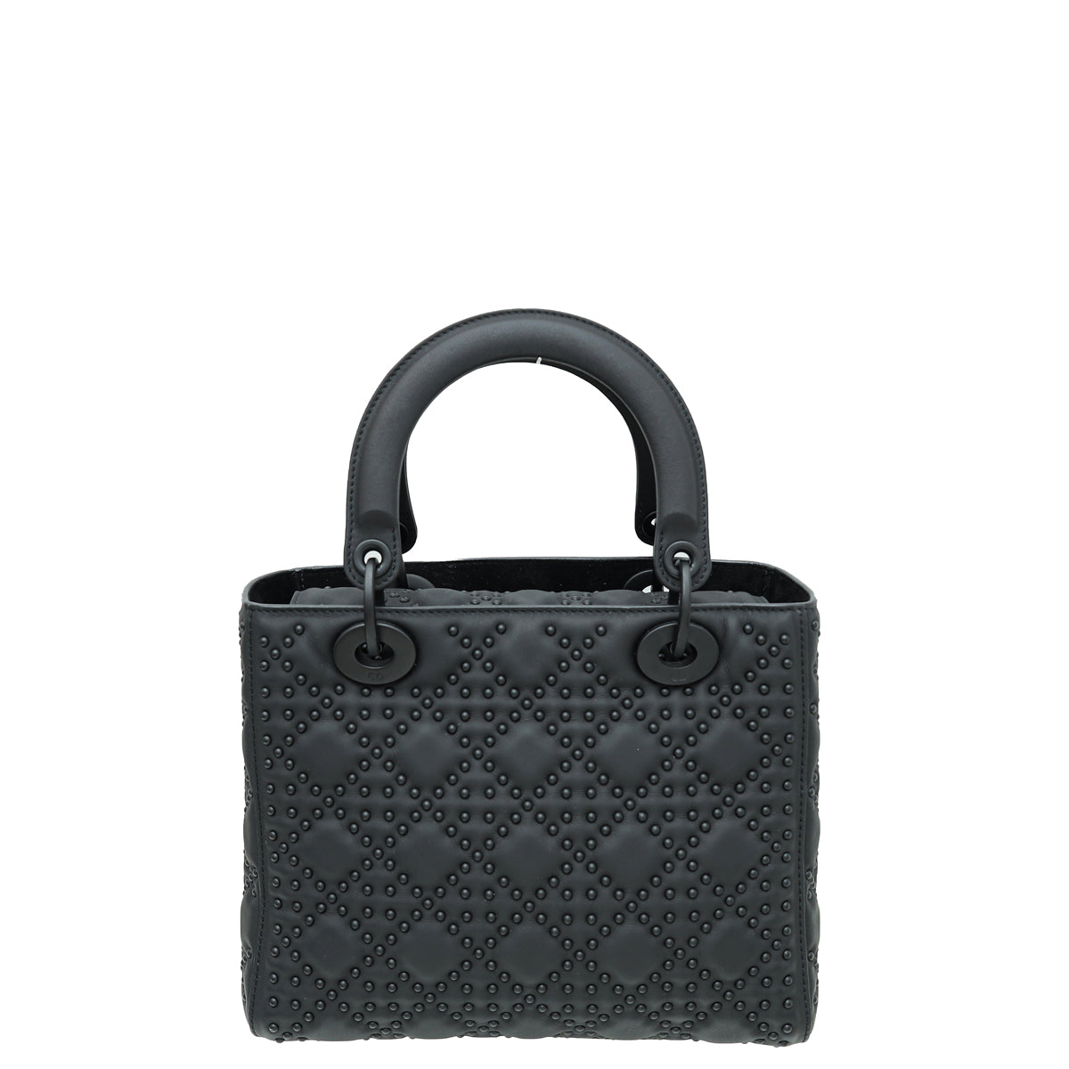 Christian Dior So Black Supple Lady Dior Studded Medium Bag-Christian Dior-THE CLOSET