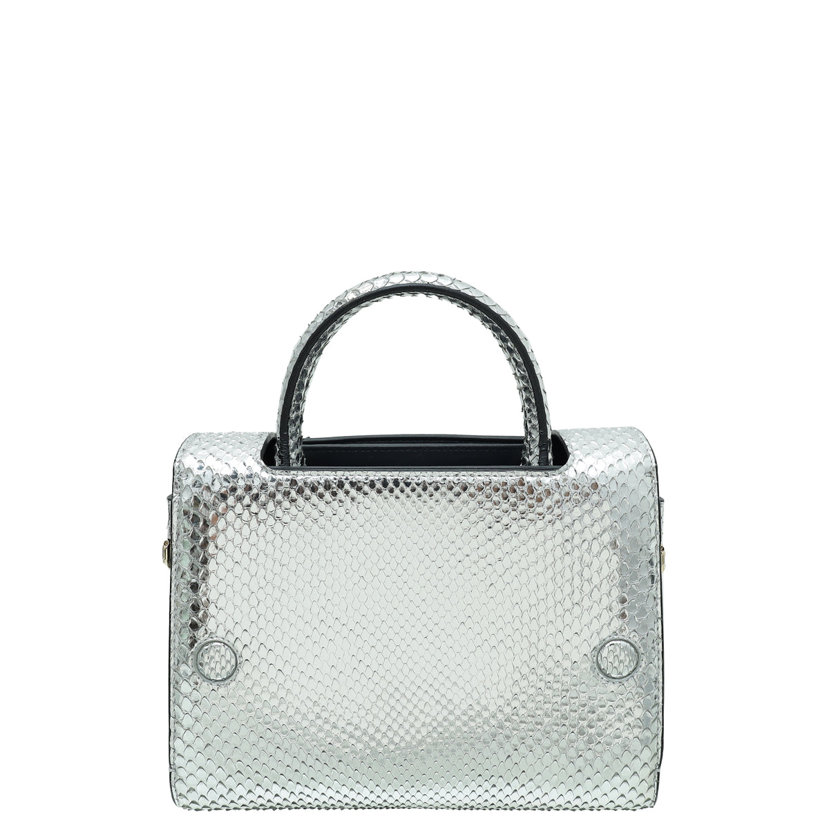 Christian Dior Metallic Silver Python Diorever Mini Bag-Christian Dior-THE CLOSET